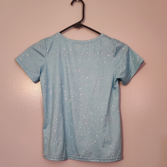 Girl's Leopard Tongue Print Shirt and Flare Pants Matching Two Piece Set. 7-8T - Picture 4 of 8